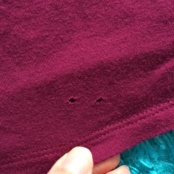 GAP long sleeve wine top - Picture 5 of 7